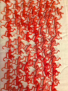 Vintage 1960's Premium Nabisco Wheat Honeys Cereal Plastic Monkeys Lot of 223